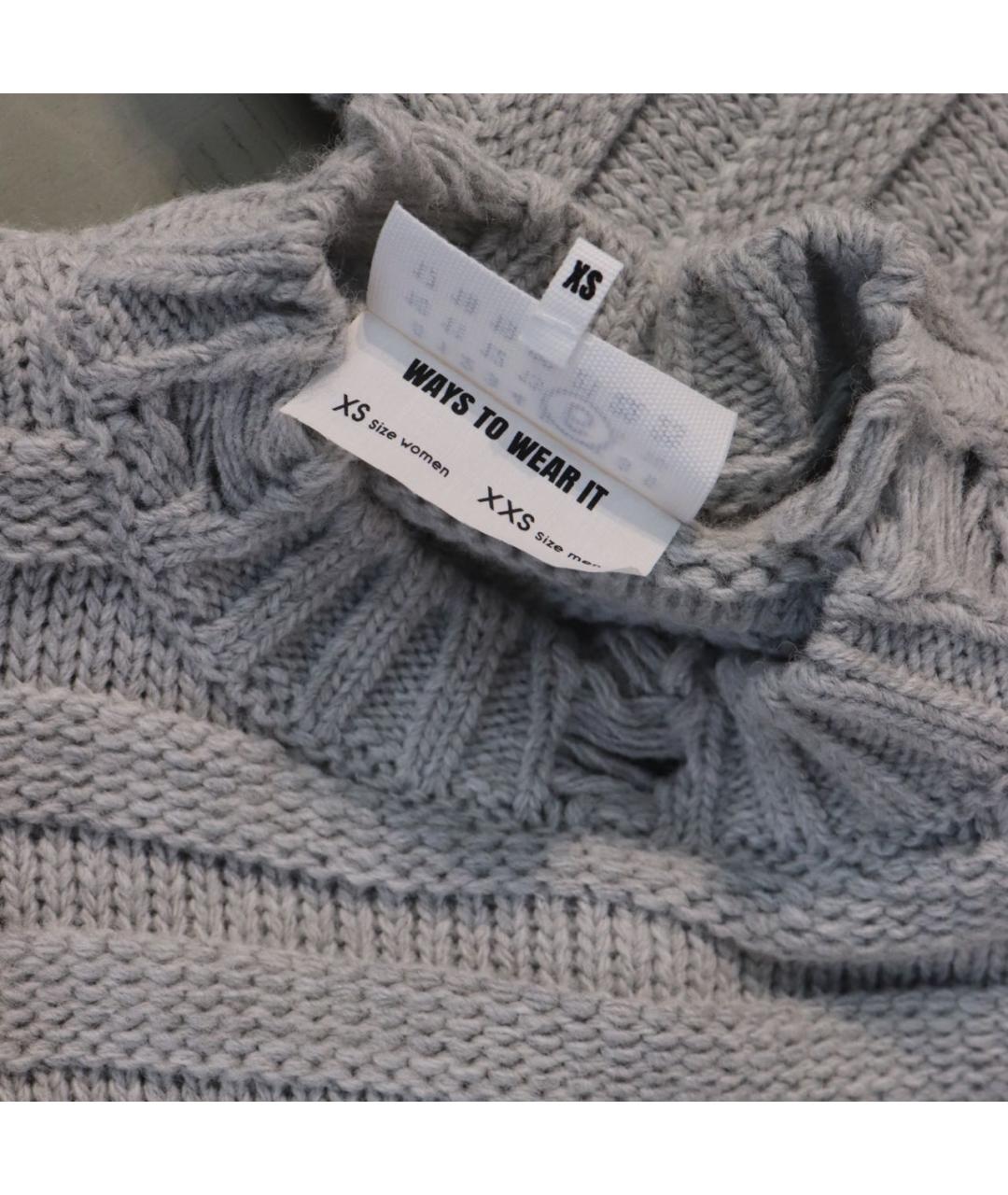 MM6 MAISON MARGIELA Серый шерстяной джемпер / свитер, фото 5