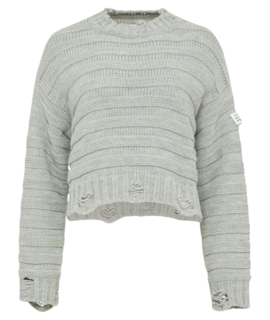 MM6 MAISON MARGIELA Серый шерстяной джемпер / свитер, фото 1