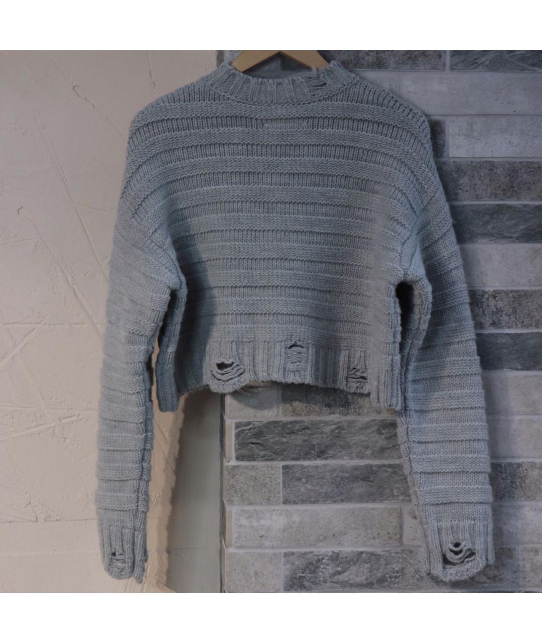 MM6 MAISON MARGIELA Серый шерстяной джемпер / свитер, фото 3