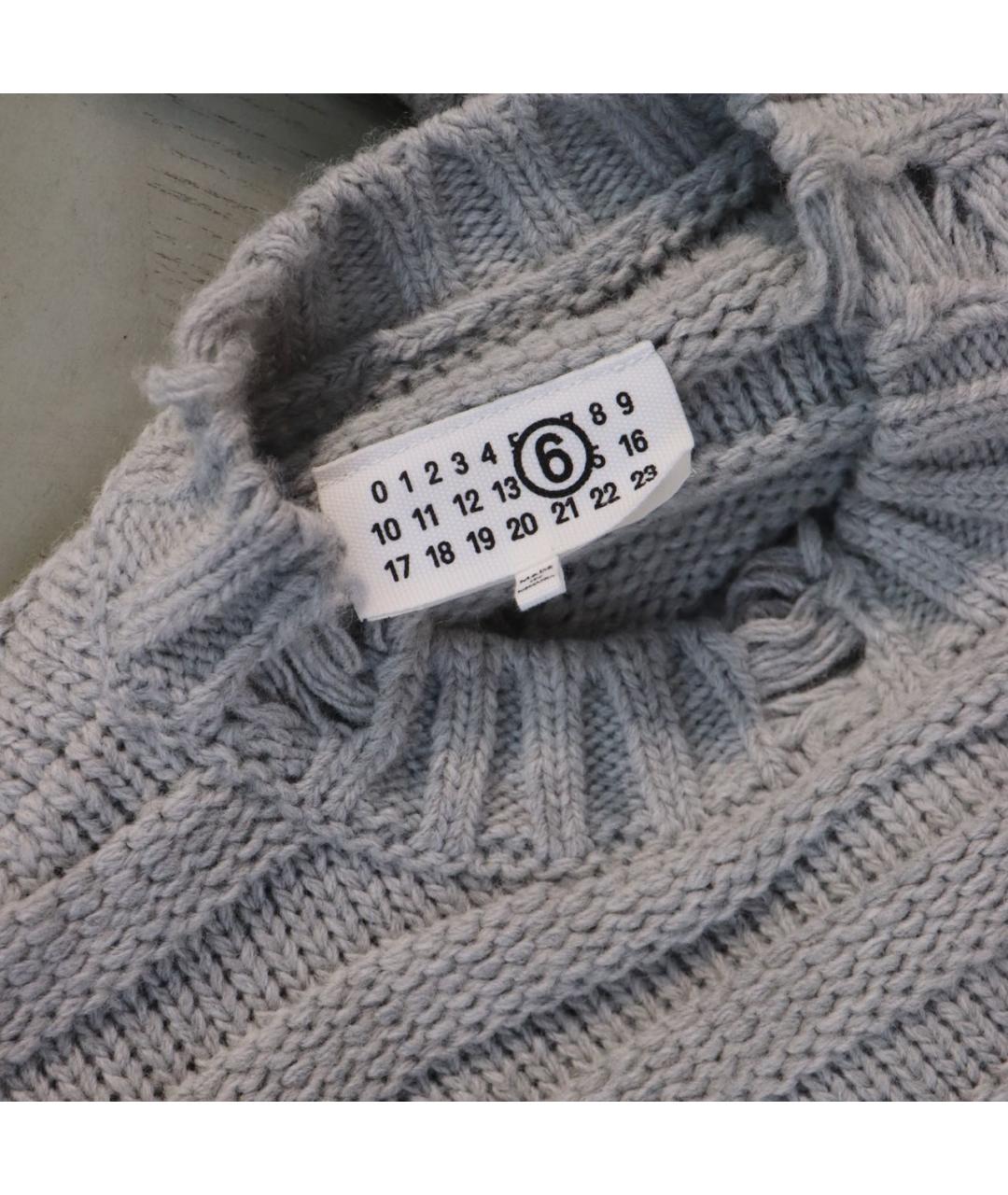 MM6 MAISON MARGIELA Серый шерстяной джемпер / свитер, фото 4