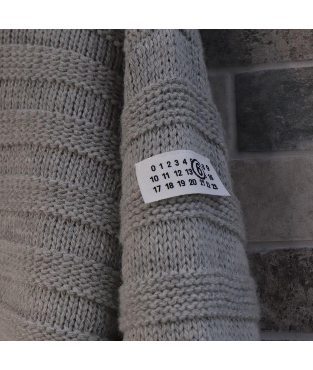 MM6 MAISON MARGIELA Серый шерстяной джемпер / свитер, фото 6