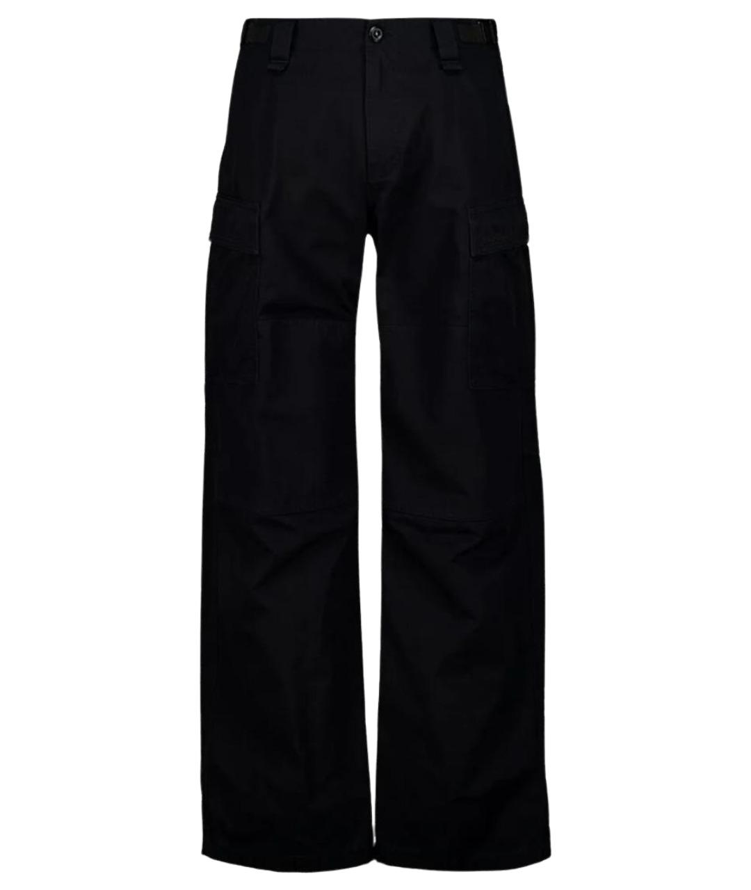 BALENCIAGA Черные хлопковые повседневные брюки, фото 1