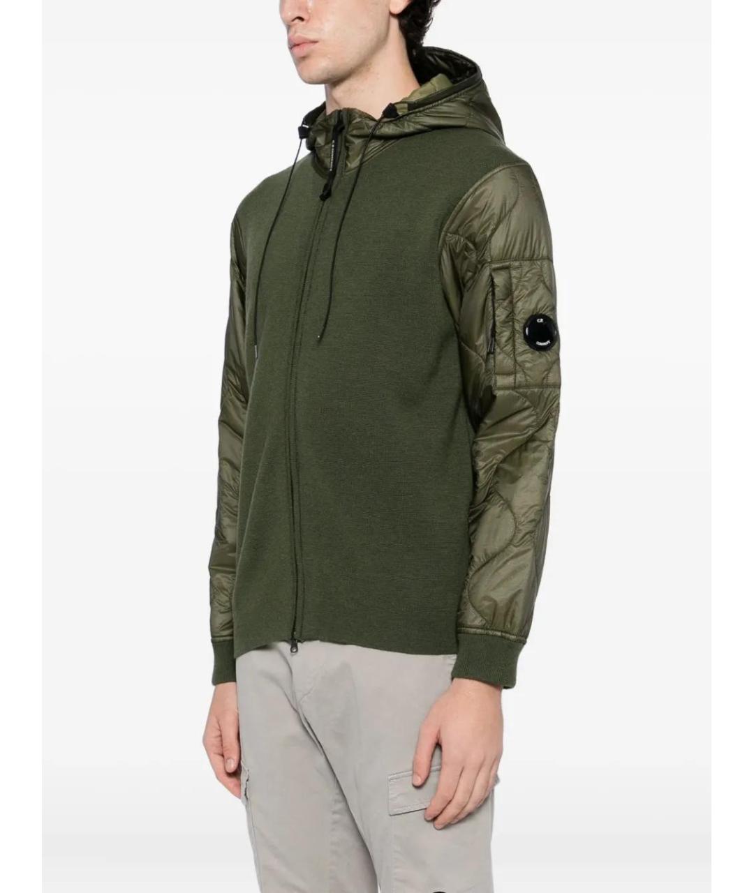 CP COMPANY Зеленый шерстяной джемпер / свитер, фото 3