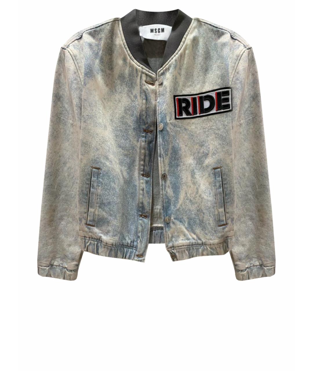 MSGM Голубая деним куртка, фото 1
