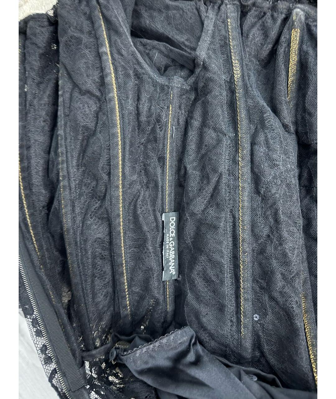 DOLCE&GABBANA Черное коктейльное платье, фото 4