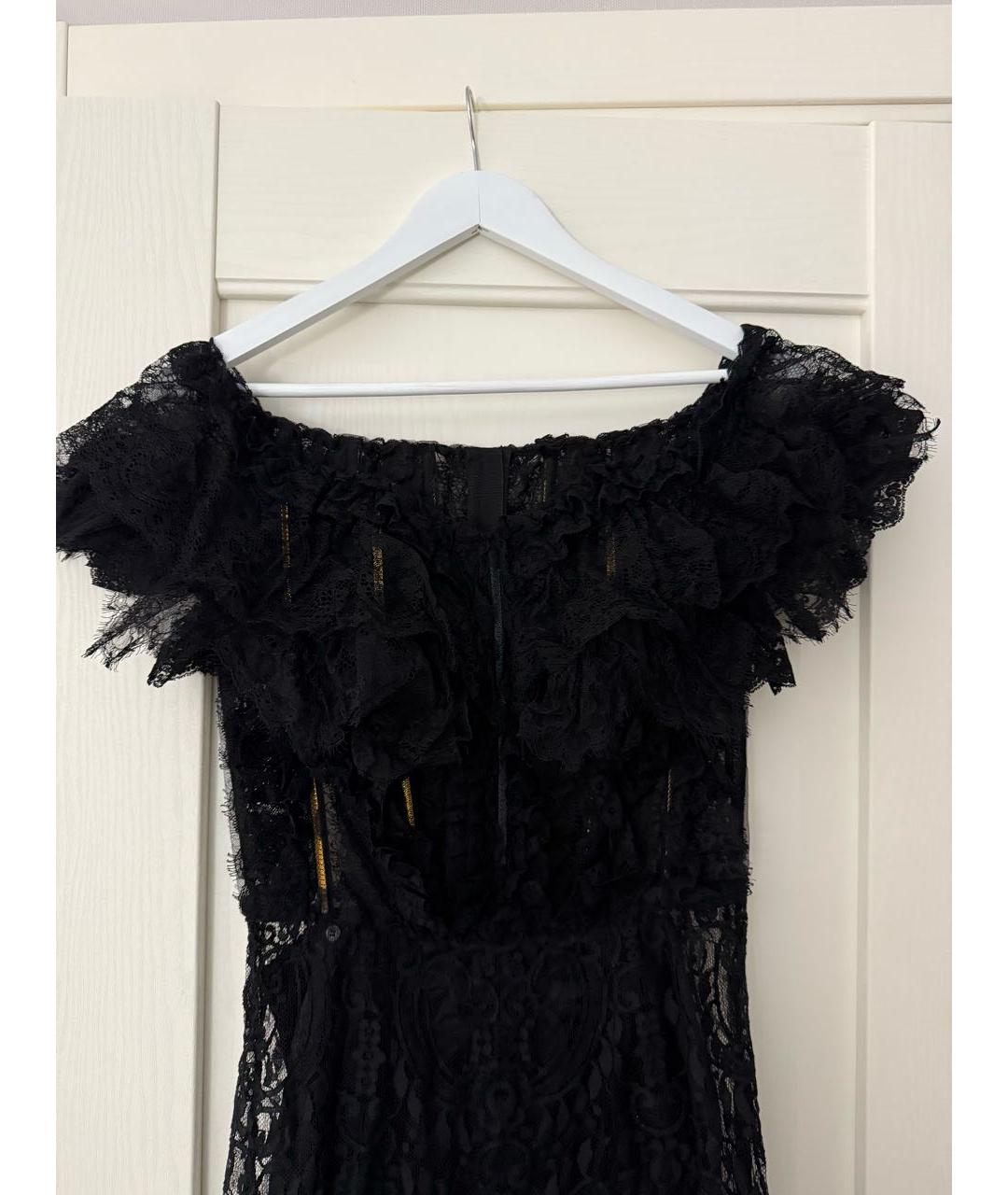 DOLCE&GABBANA Черное коктейльное платье, фото 3