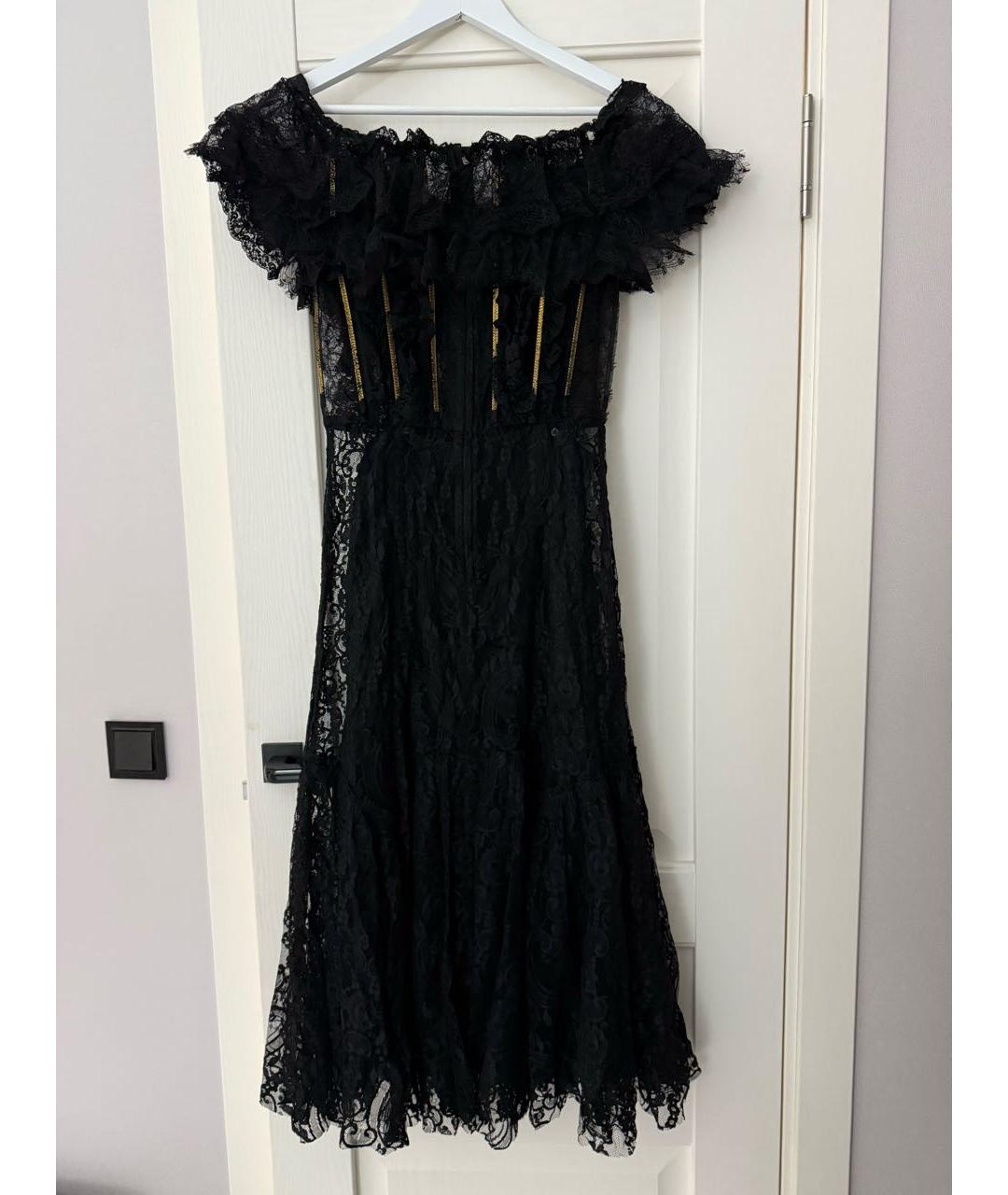 DOLCE&GABBANA Черное коктейльное платье, фото 2