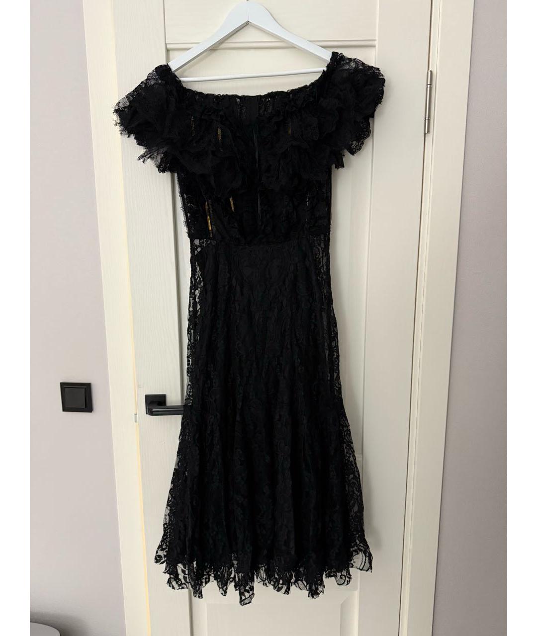 DOLCE&GABBANA Черное коктейльное платье, фото 8