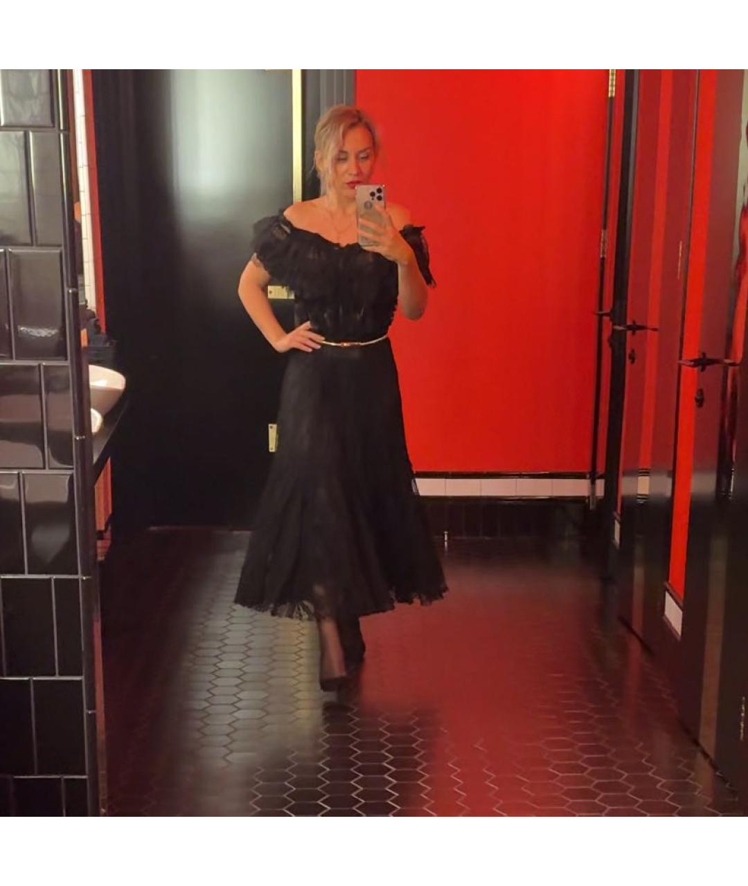 DOLCE&GABBANA Черное коктейльное платье, фото 7