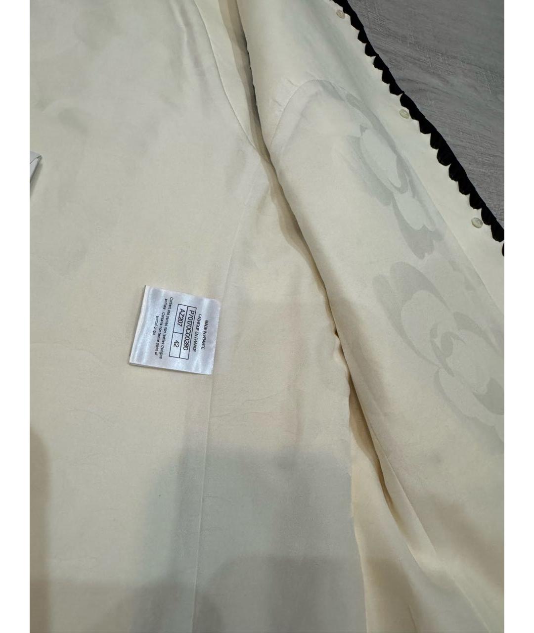 CHANEL Белый кожаный жилет, фото 5