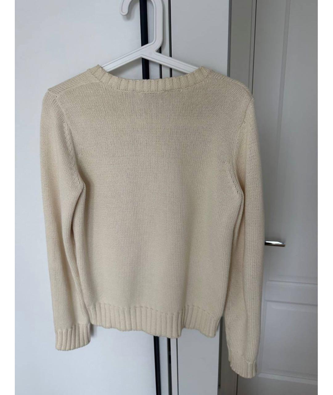 SPORTY AND RICH Белый хлопковый джемпер / свитер, фото 2