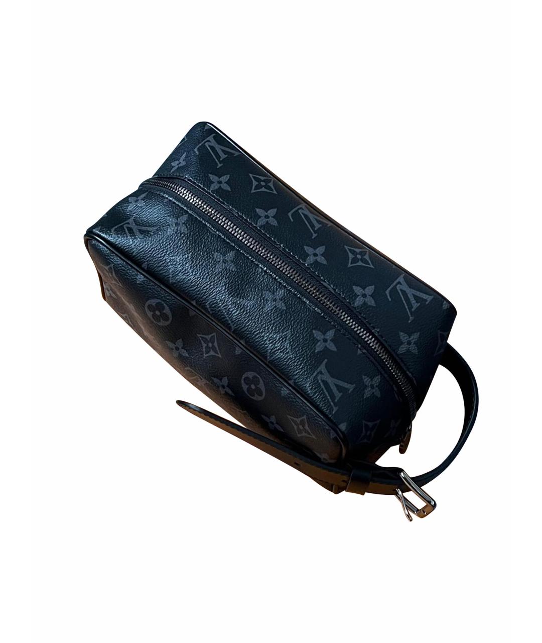 LOUIS VUITTON Серая кожаная косметичка, фото 1