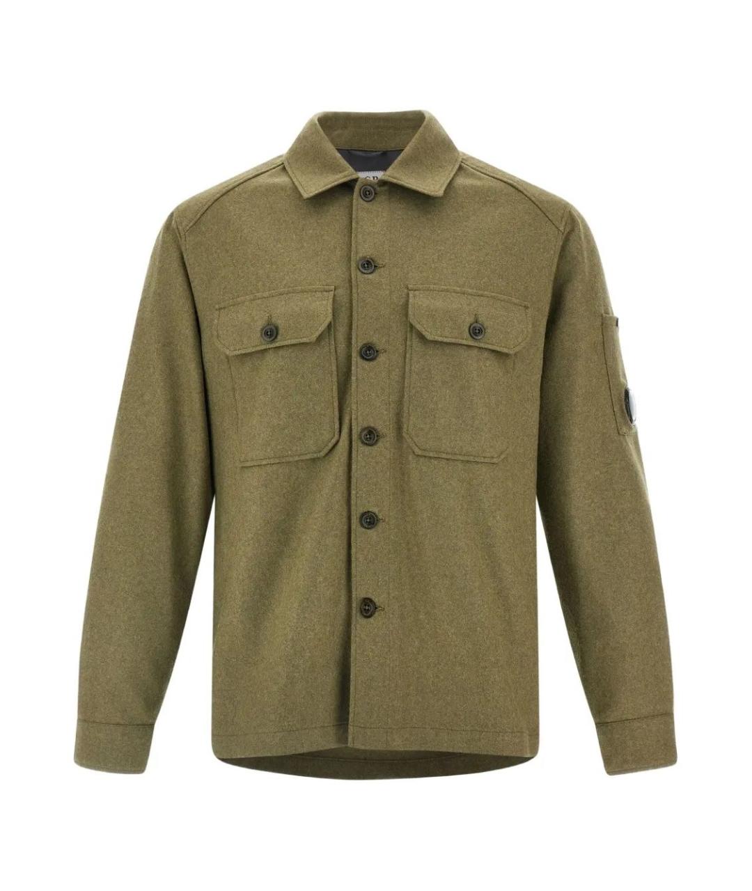 CP COMPANY Зеленая шерстяная куртка, фото 1