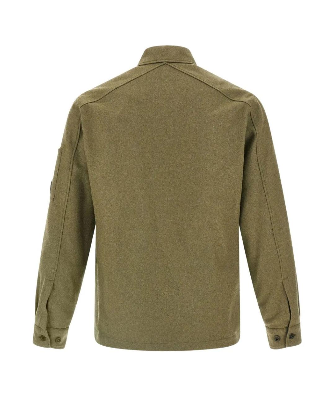 CP COMPANY Зеленая шерстяная куртка, фото 2