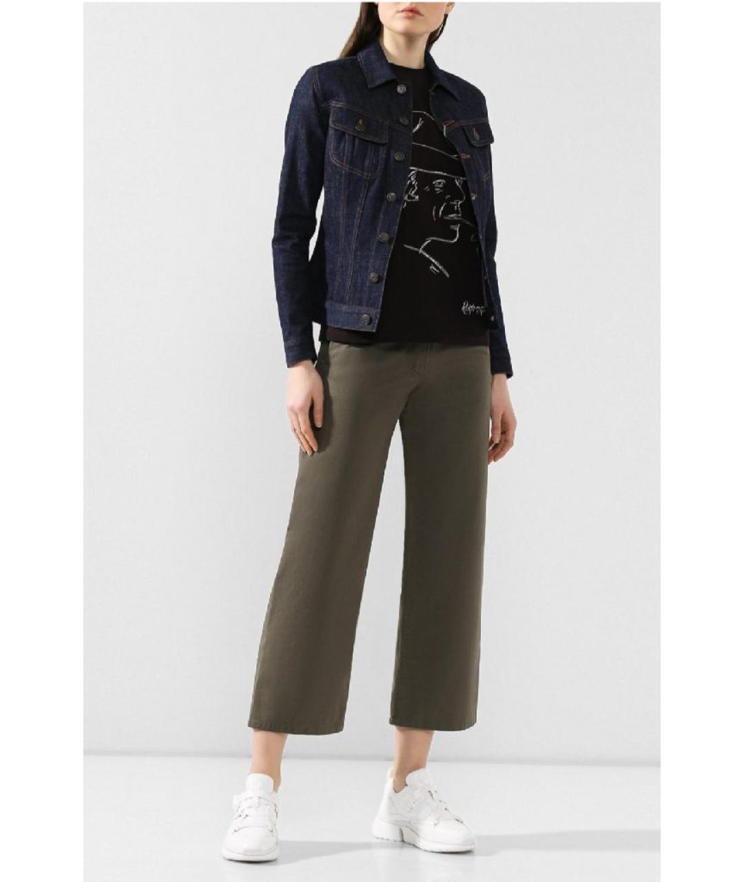 RALPH LAUREN PURPLE LABEL Черная хлопковая футболка, фото 5