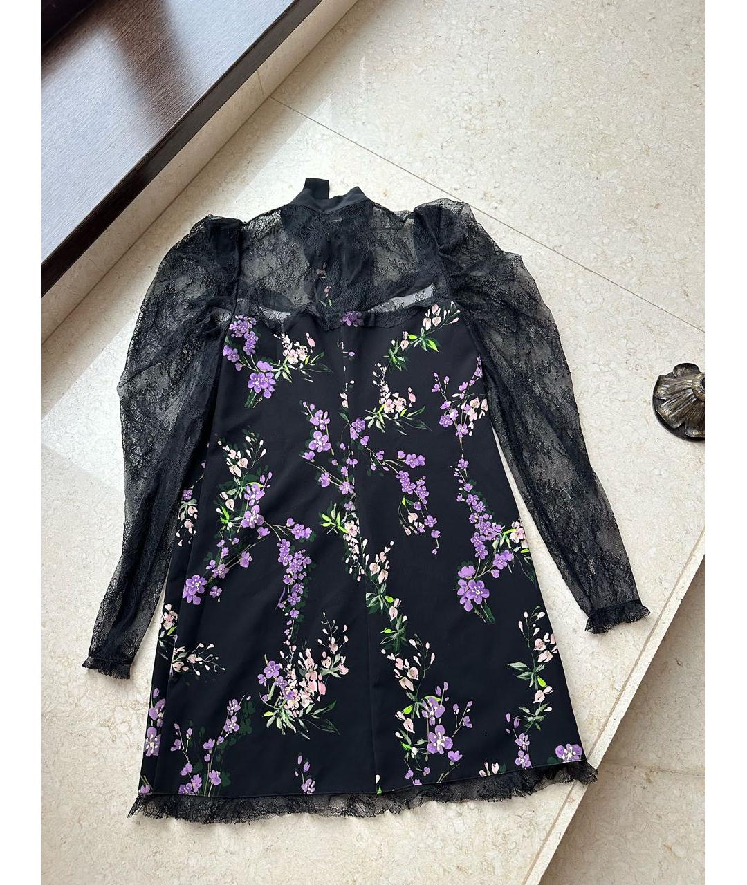 PINKO Черное полиамидовое коктейльное платье, фото 4