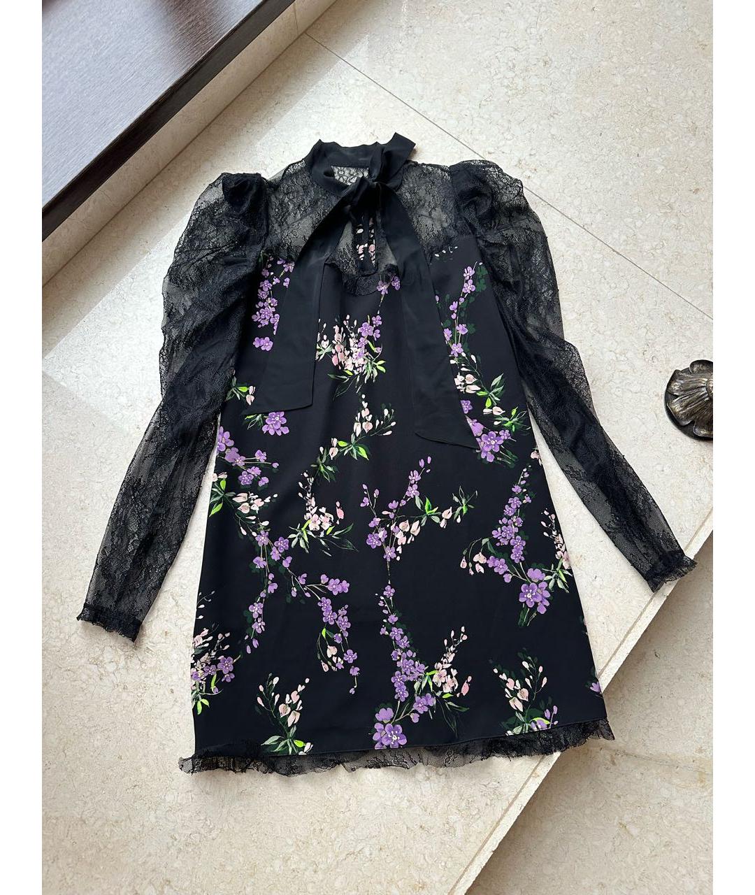 PINKO Черное полиамидовое коктейльное платье, фото 5