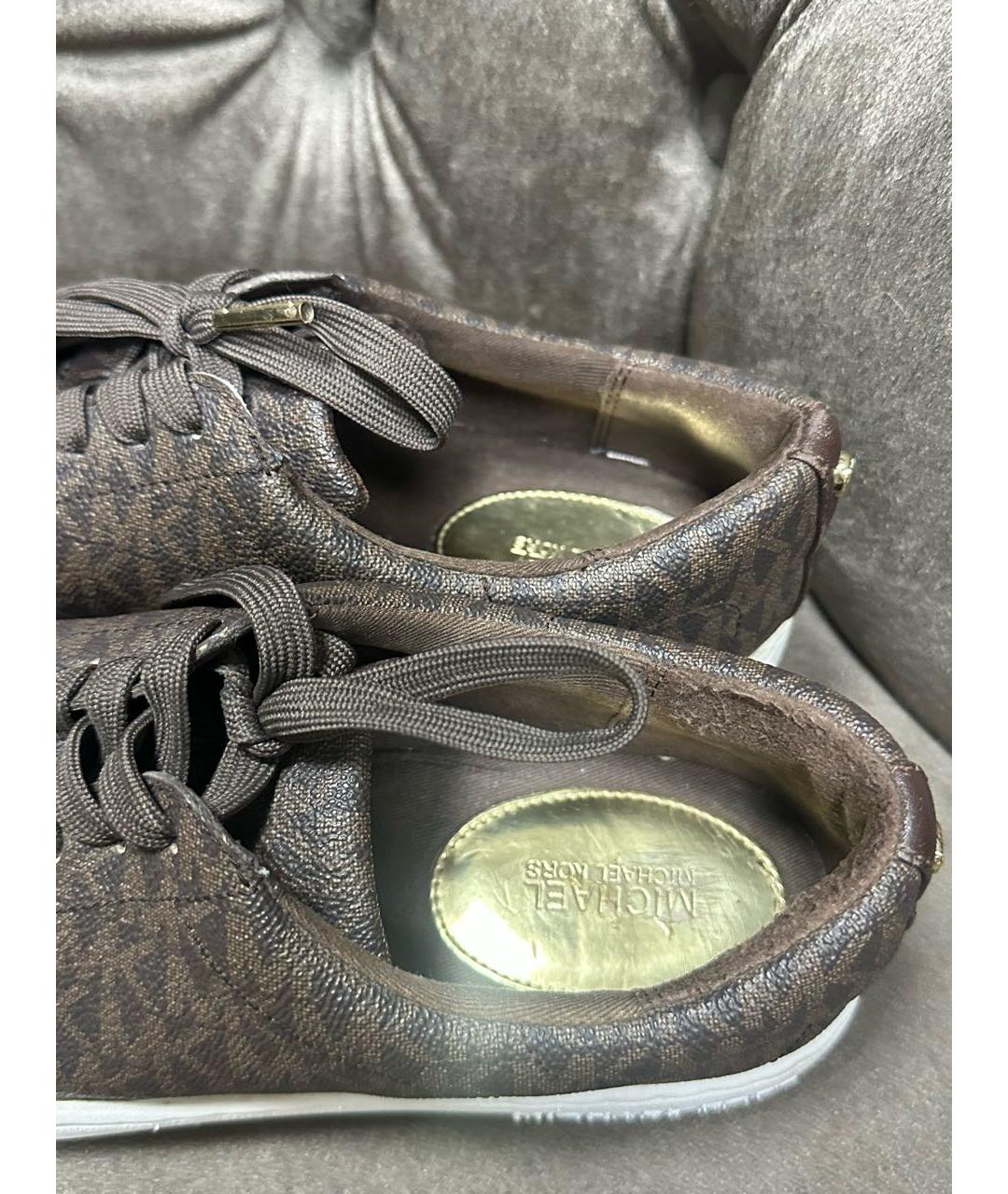 MICHAEL KORS Коричневые кеды, фото 3