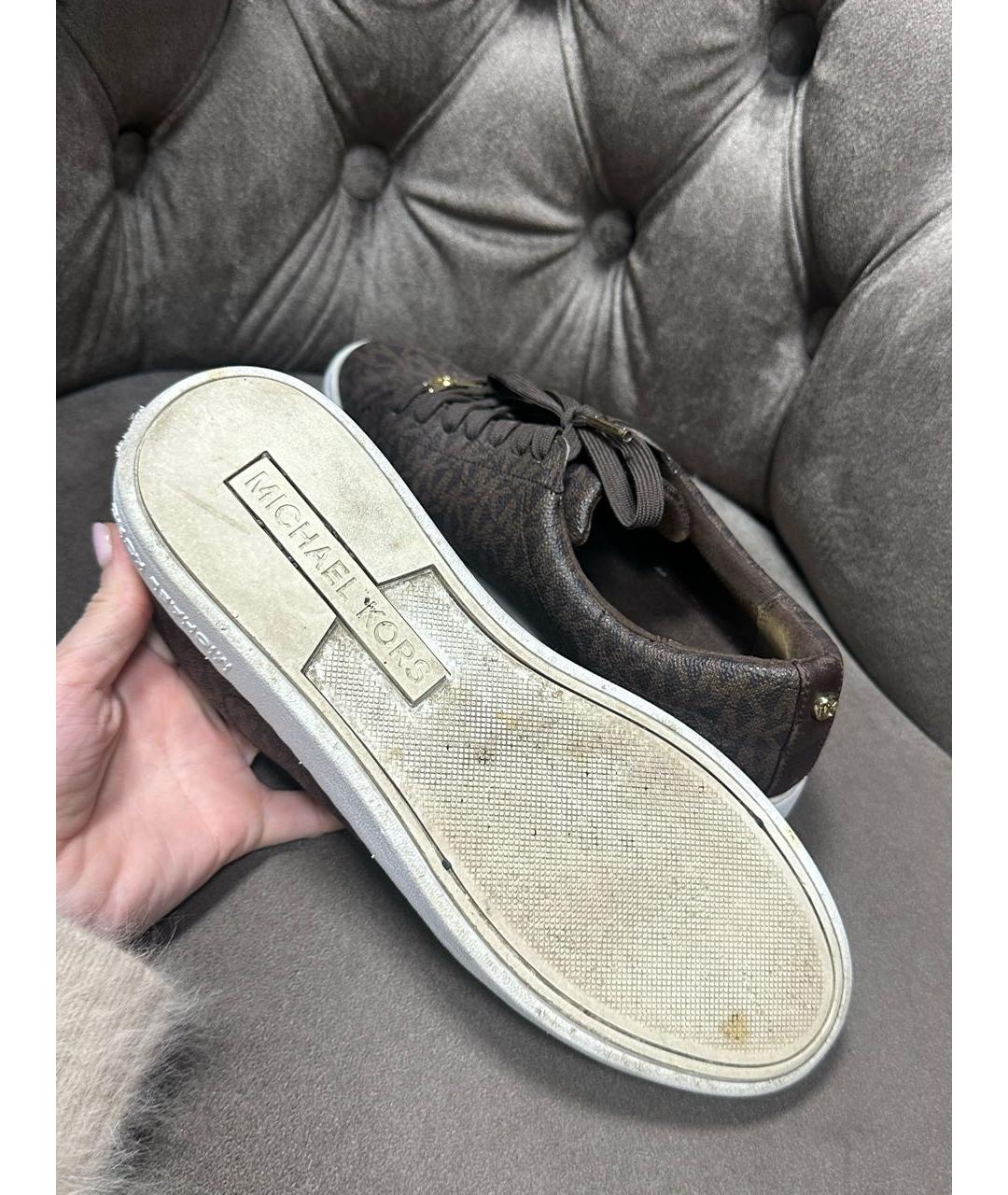 MICHAEL KORS Коричневые кеды, фото 5
