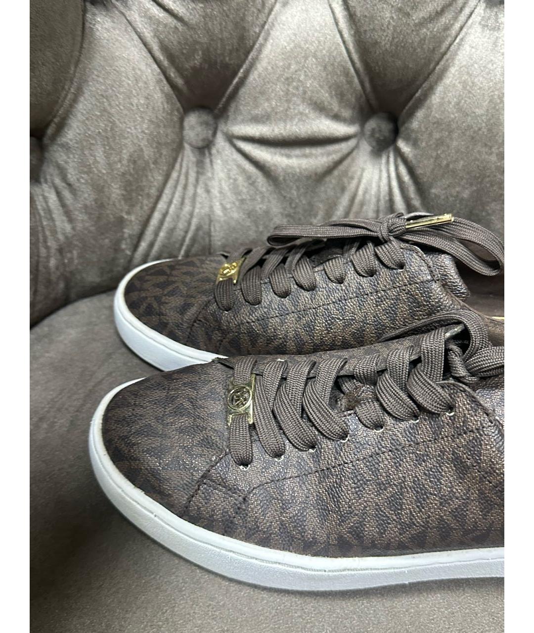 MICHAEL KORS Коричневые кеды, фото 2