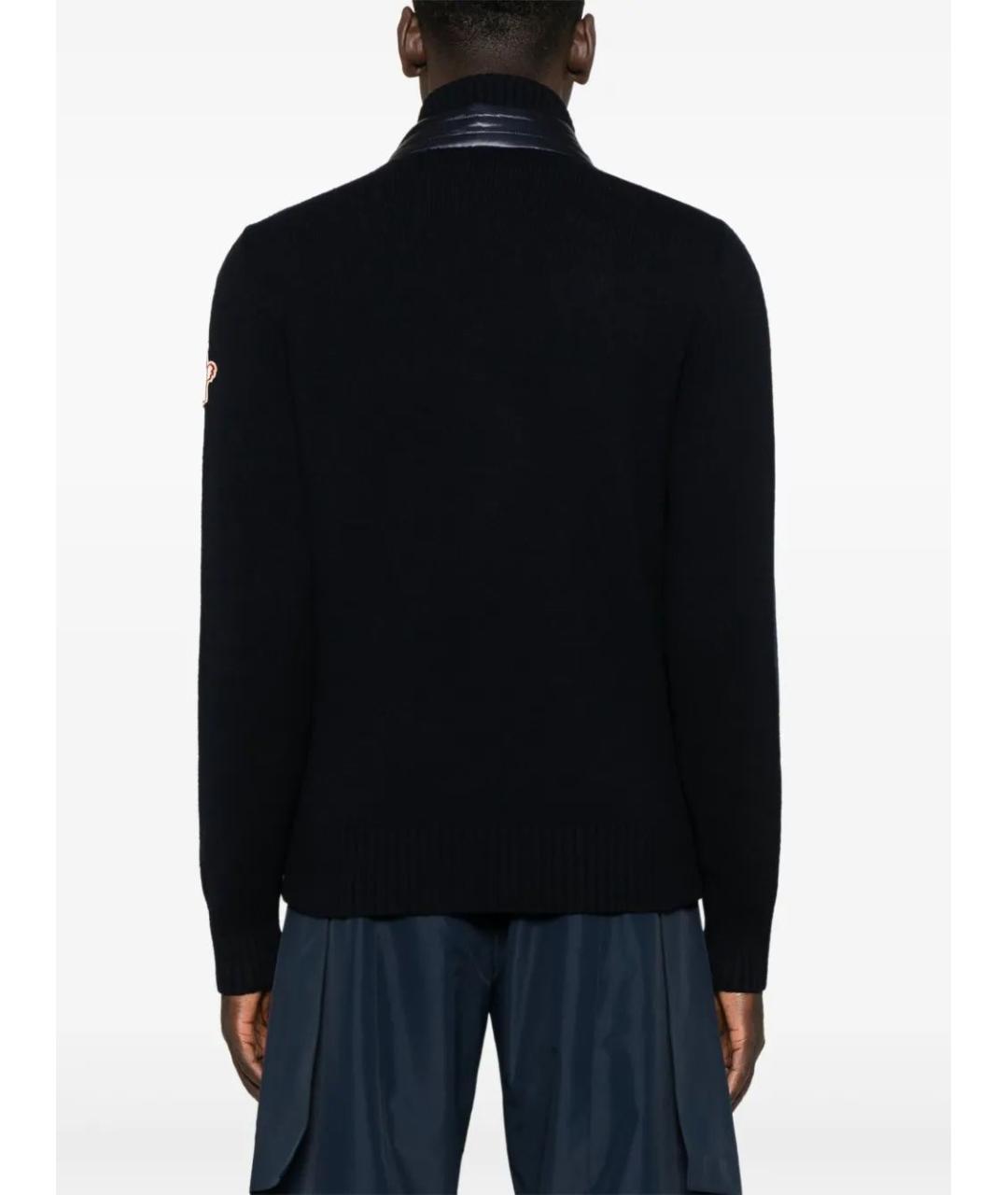 MONCLER Синяя полиамидовая куртка, фото 4