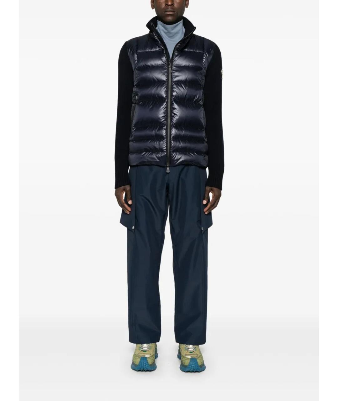 MONCLER Синяя полиамидовая куртка, фото 2