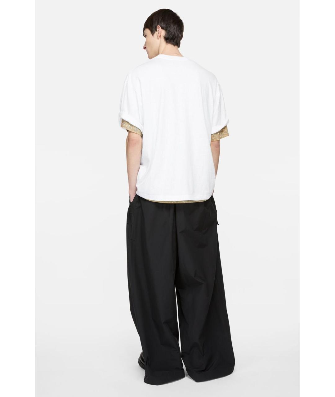 ACNE STUDIOS Белая хлопковая футболка, фото 4