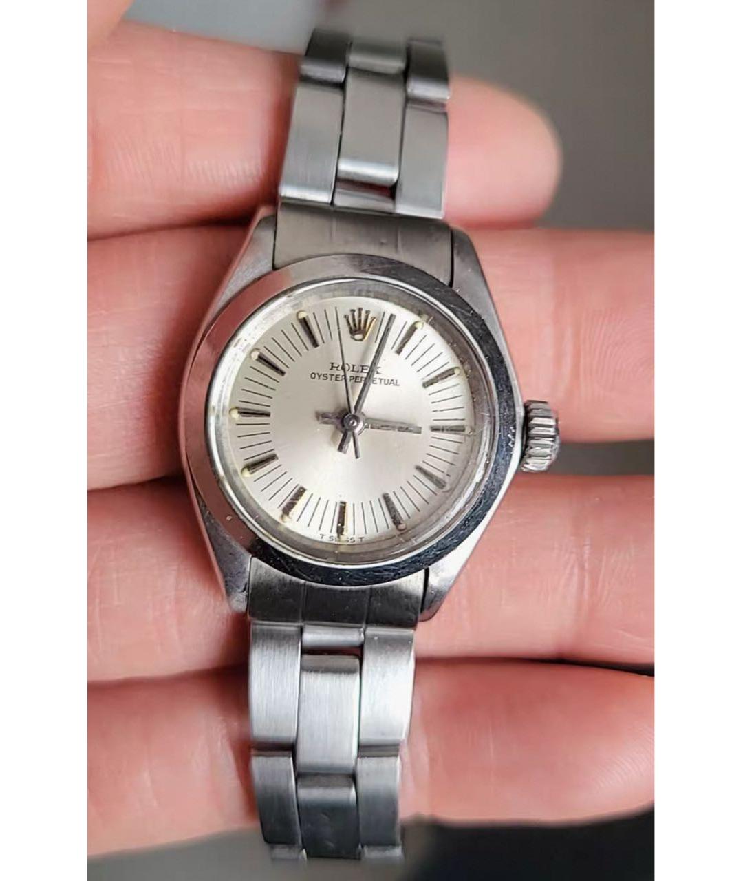 ROLEX Серебряные металлические часы, фото 2