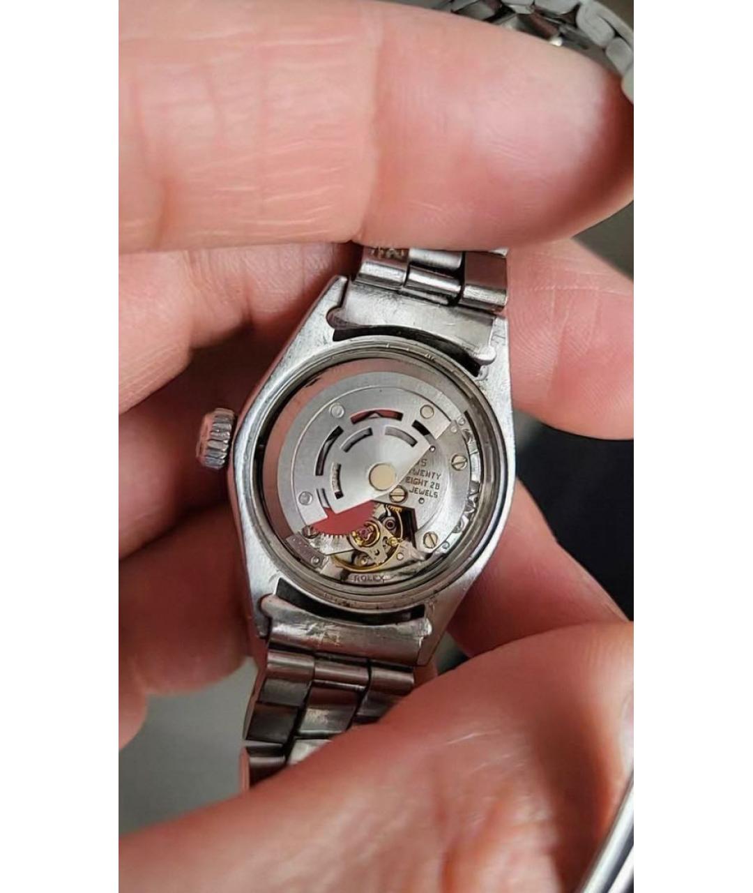 ROLEX Серебряные металлические часы, фото 6