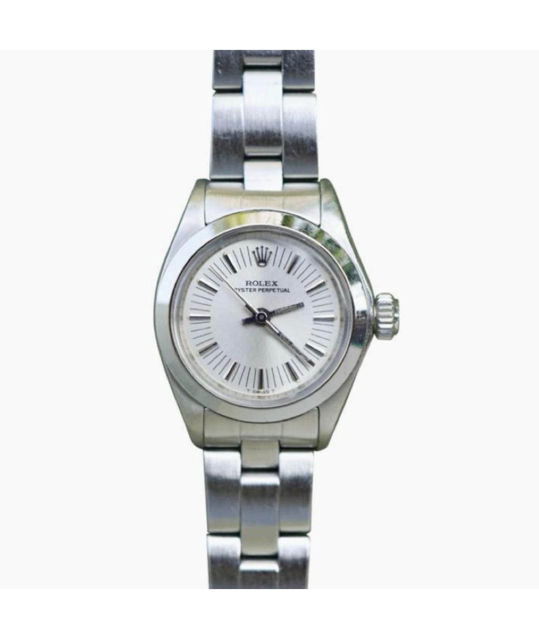 ROLEX Серебряные металлические часы, фото 7