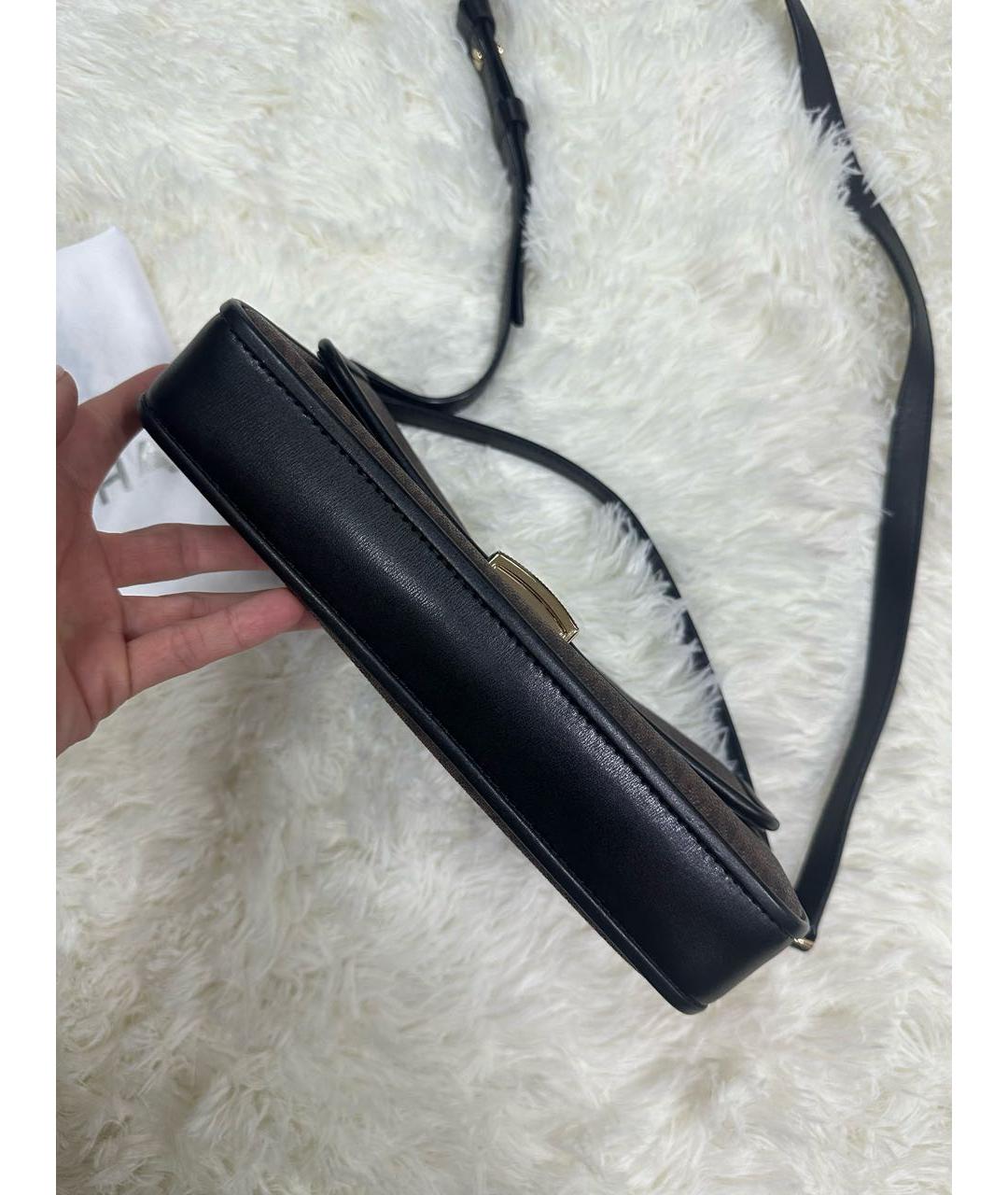 MICHAEL KORS Коричневая кожаная сумка через плечо, фото 3