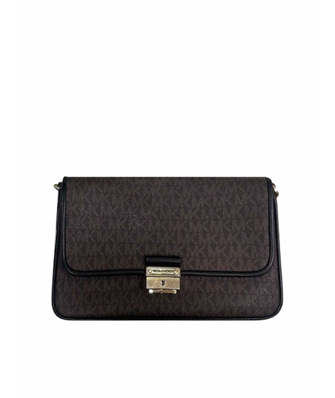 MICHAEL KORS Коричневая кожаная сумка через плечо, фото 1