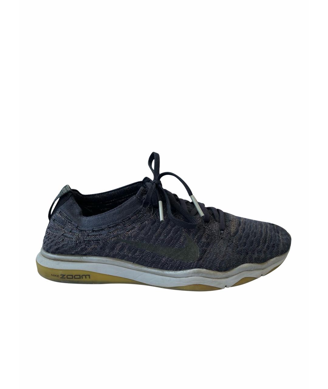 NIKE Темно-синие текстильные кеды, фото 1