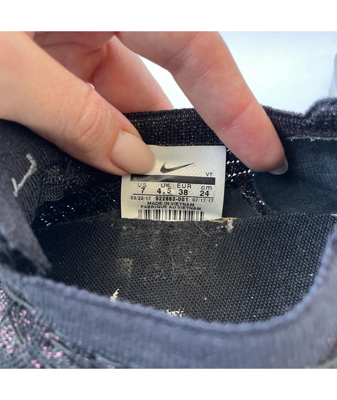 NIKE Темно-синие текстильные кеды, фото 6