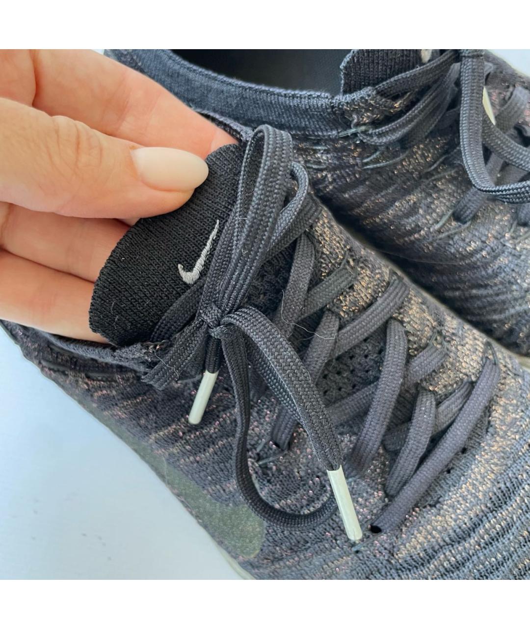 NIKE Темно-синие текстильные кеды, фото 7