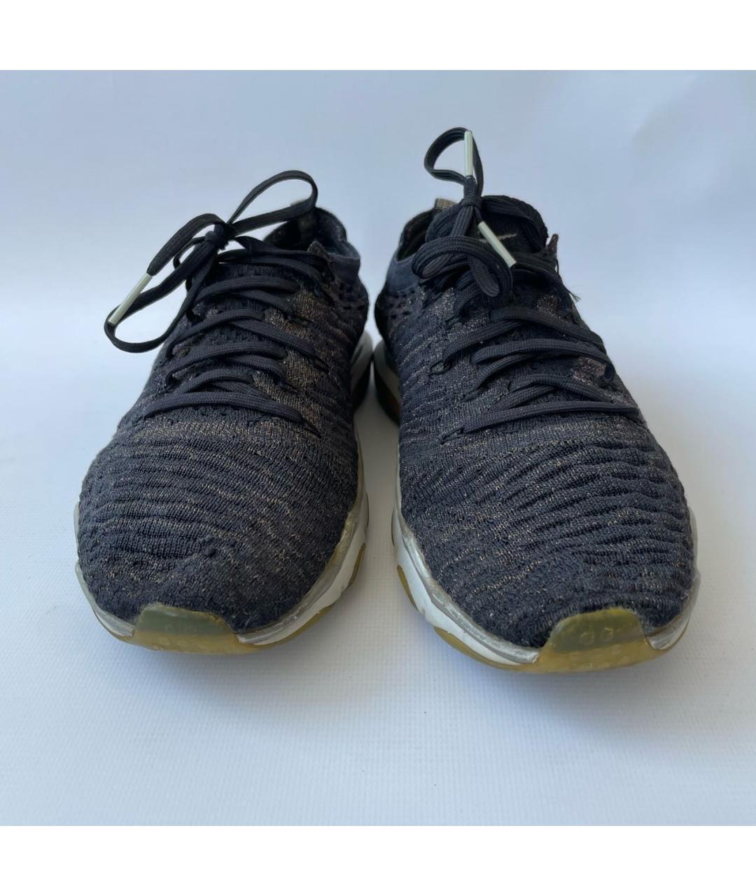 NIKE Темно-синие текстильные кеды, фото 3