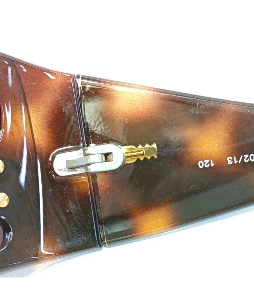 CHANEL Коричневые пластиковые солнцезащитные очки, фото 5