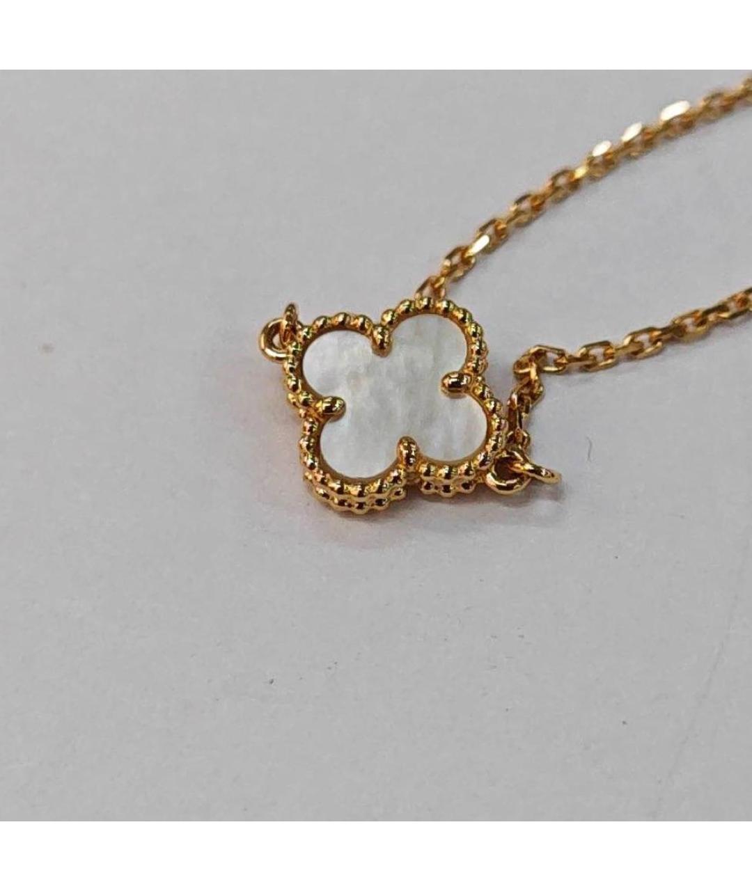 VAN CLEEF & ARPELS Белый браслет из желтого золота, фото 4