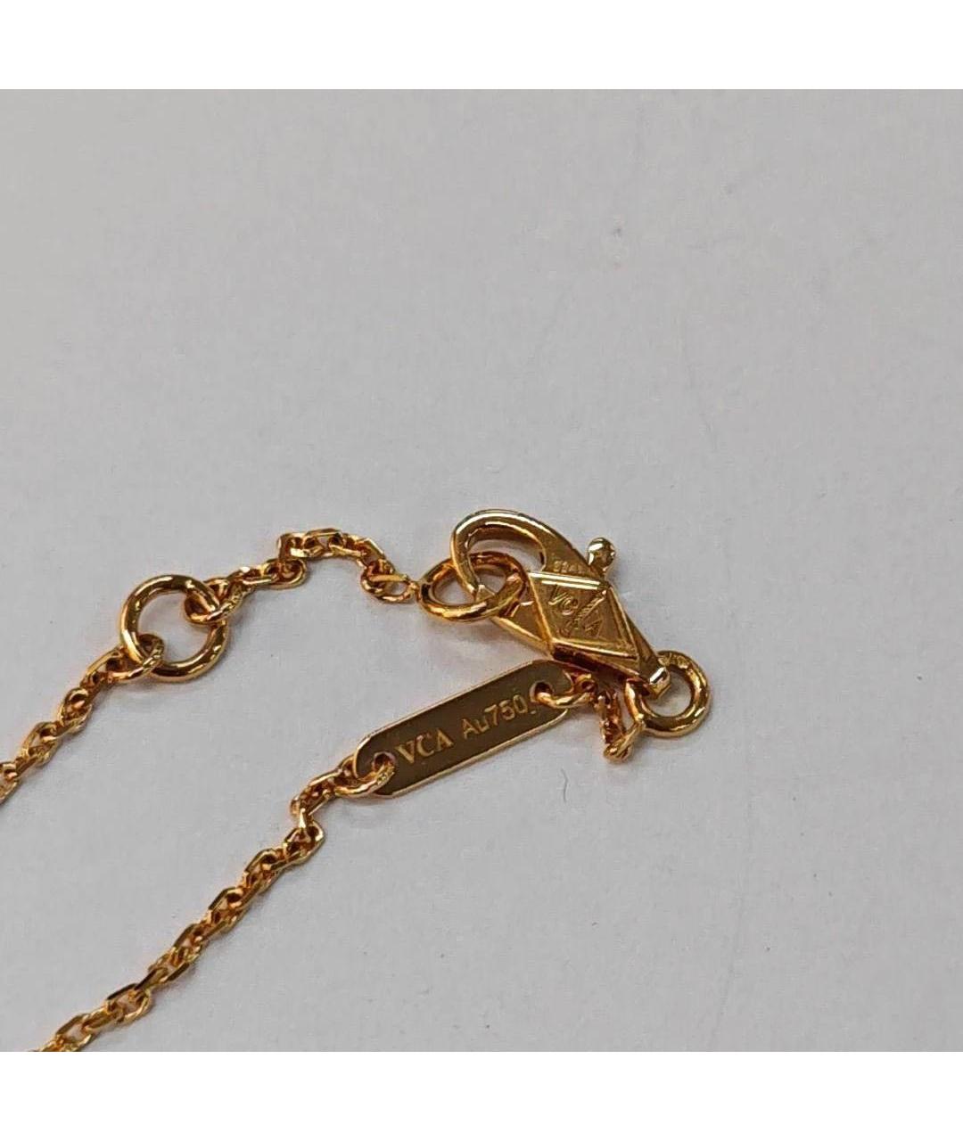 VAN CLEEF & ARPELS Белый браслет из желтого золота, фото 5