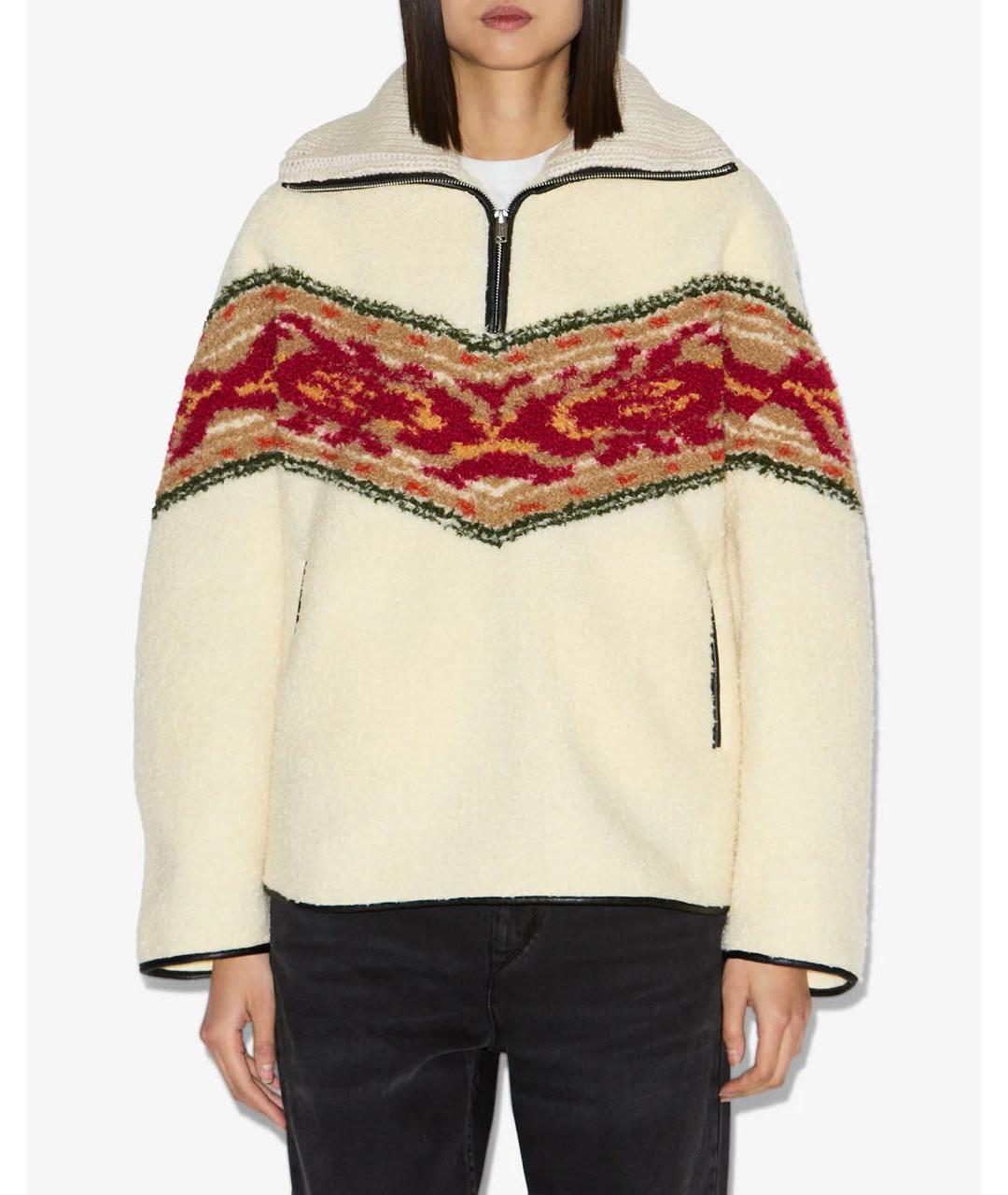 ISABEL MARANT Бежевый полиэстеровый джемпер / свитер, фото 3