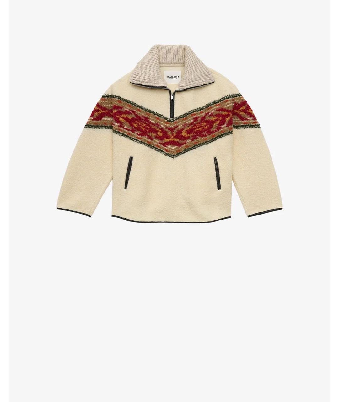 ISABEL MARANT Бежевый полиэстеровый джемпер / свитер, фото 5