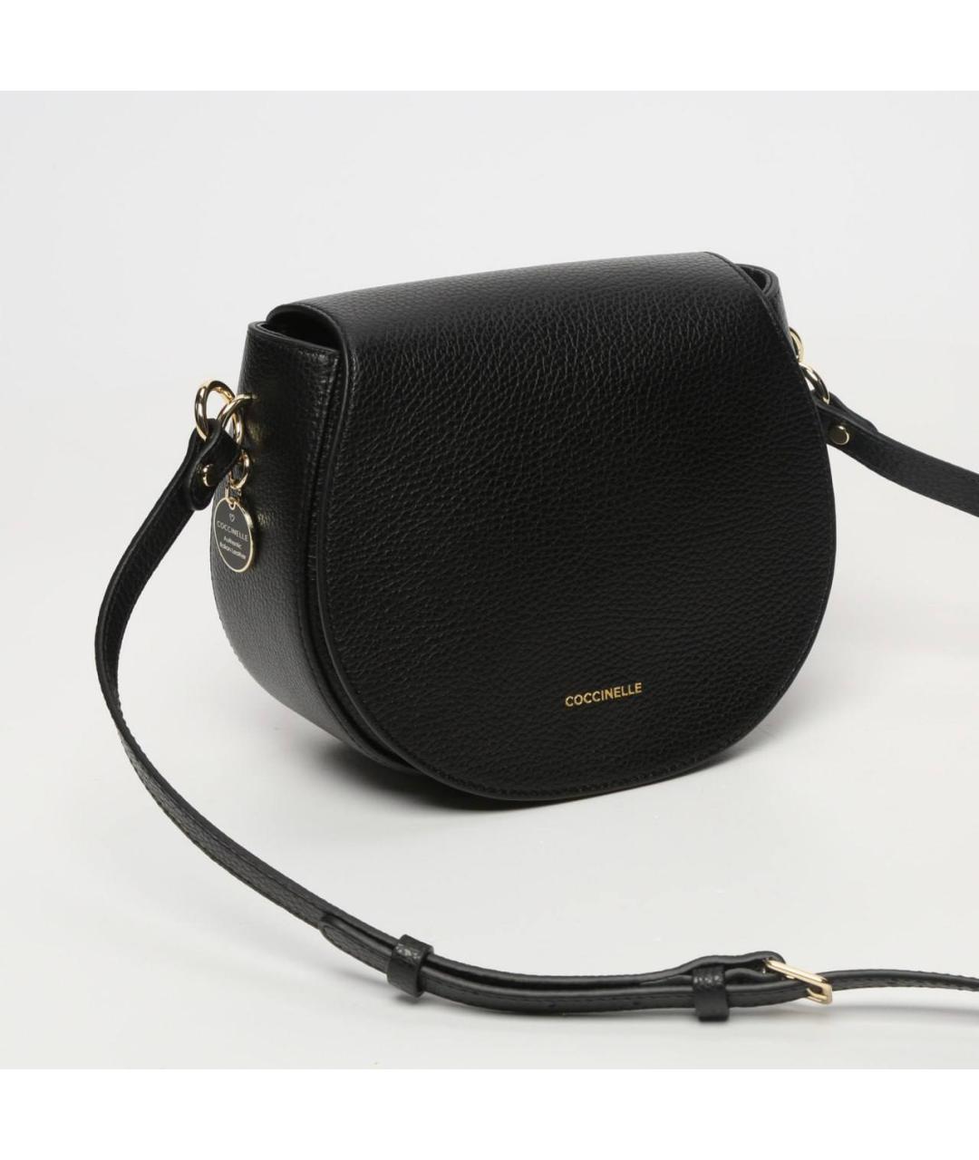 COCCINELLE Черная кожаная сумка через плечо, фото 3