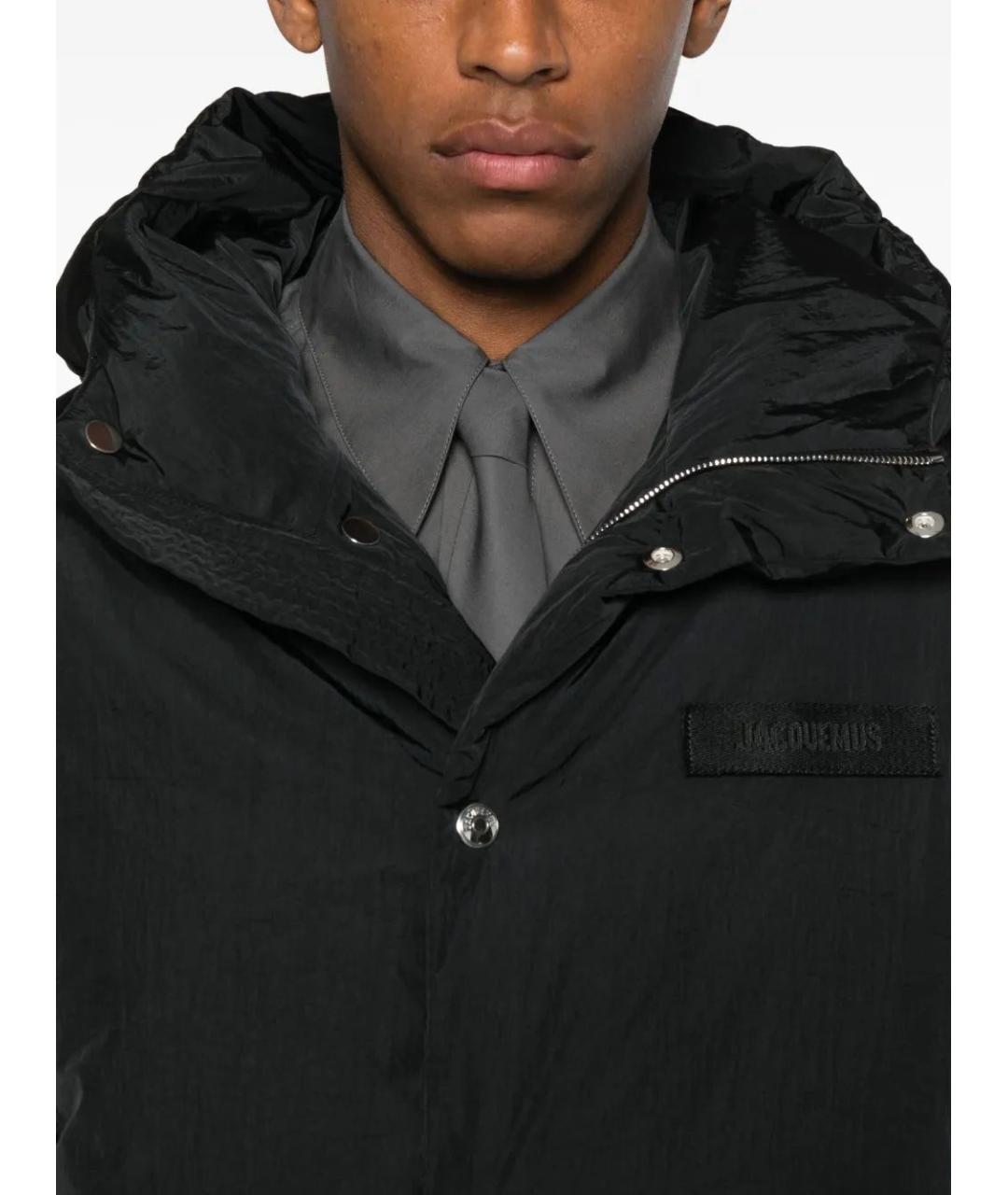 JACQUEMUS Черная полиэстеровая куртка, фото 5