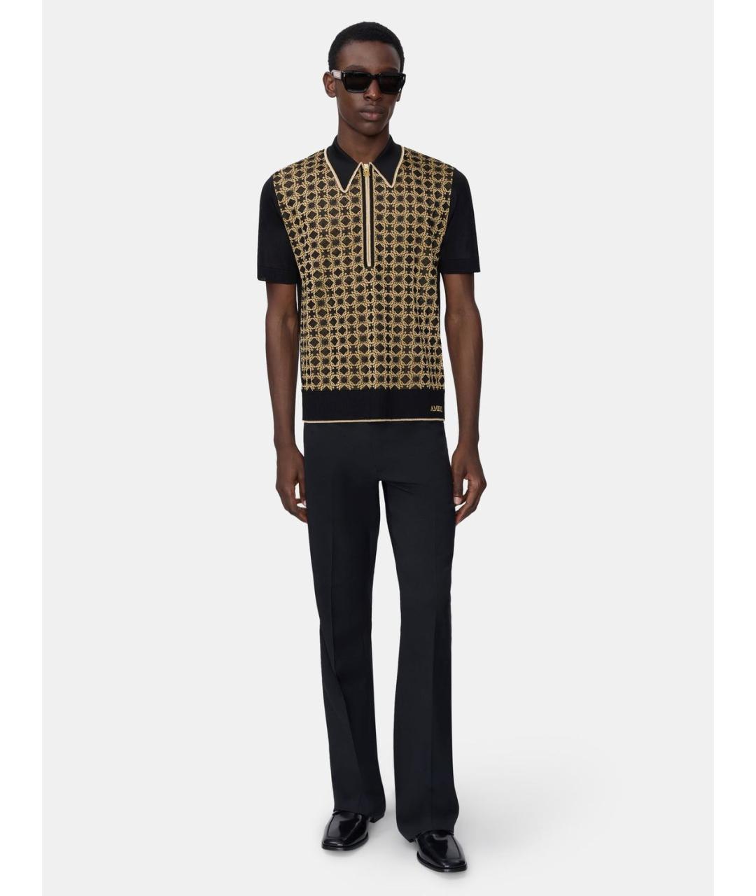 AMIRI Мульти вискозное поло с коротким рукавом, фото 2