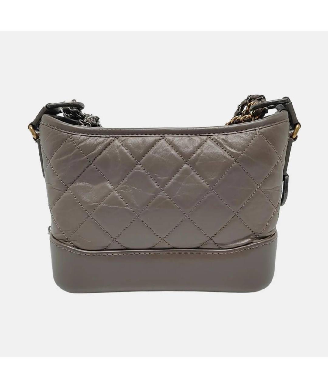 CHANEL Коричневая кожаная сумка через плечо, фото 4