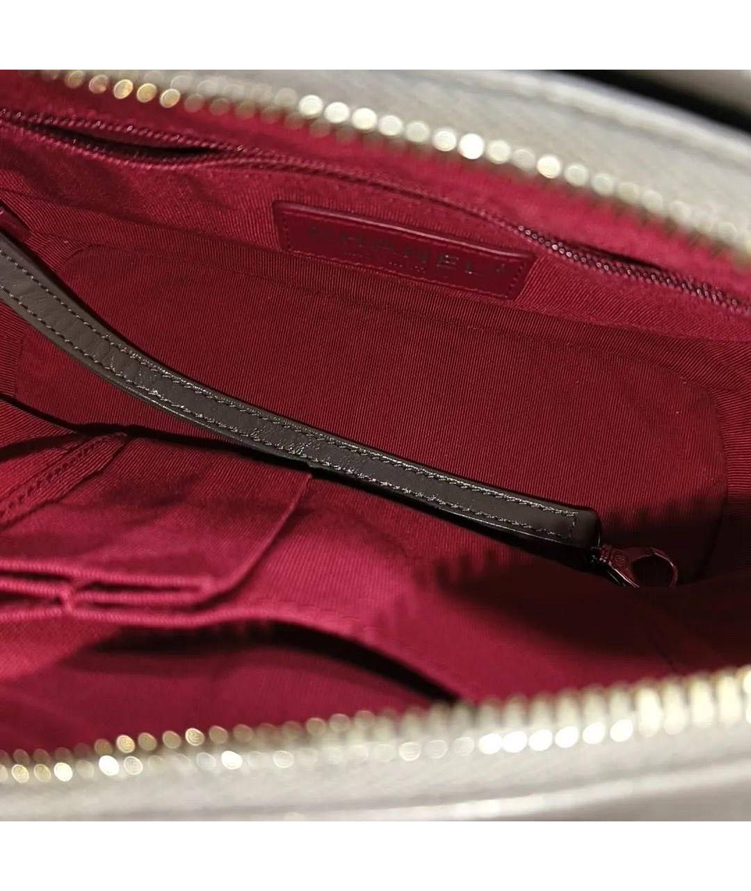 CHANEL Коричневая кожаная сумка через плечо, фото 6