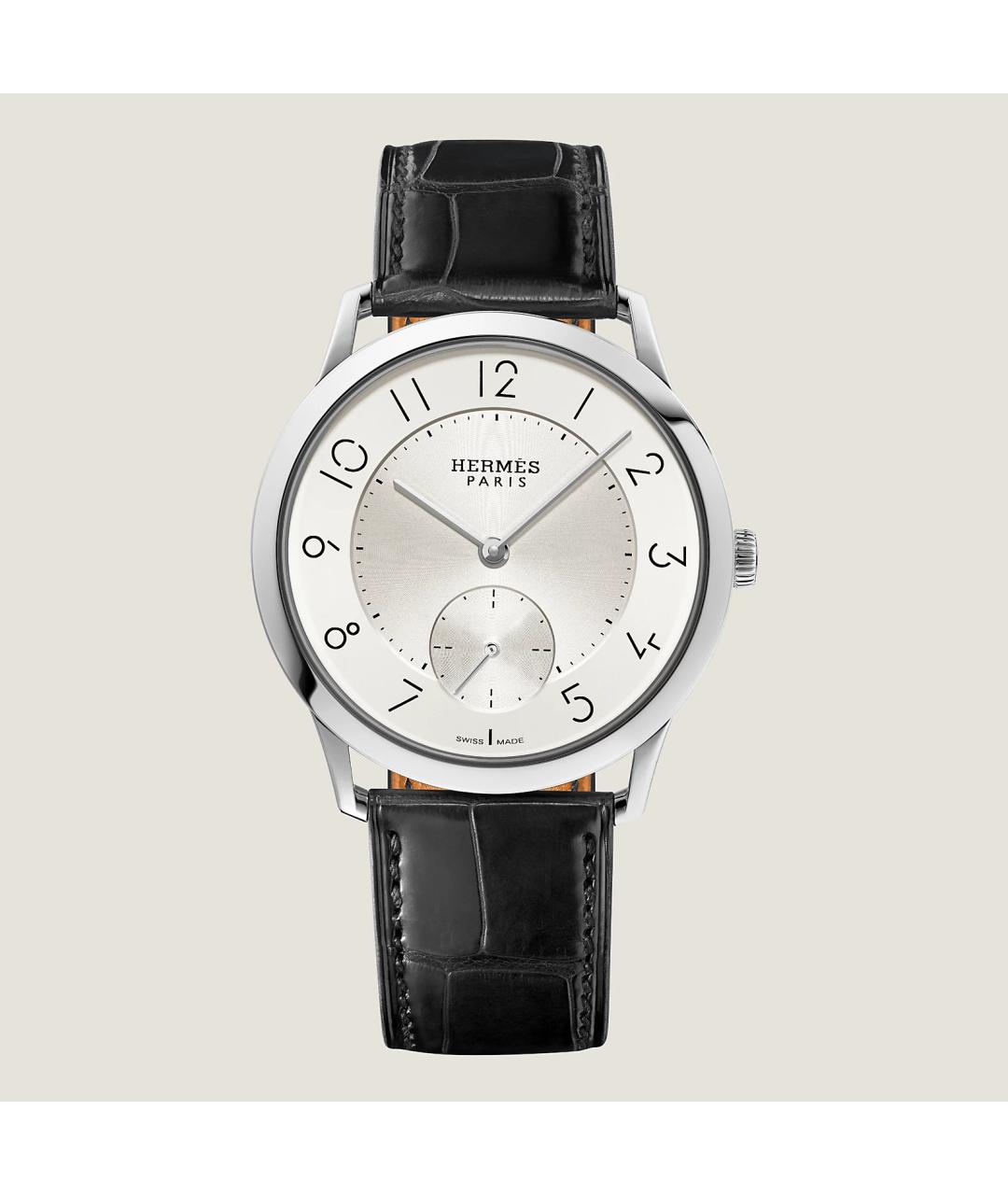 HERMES Серые стальные часы, фото 7