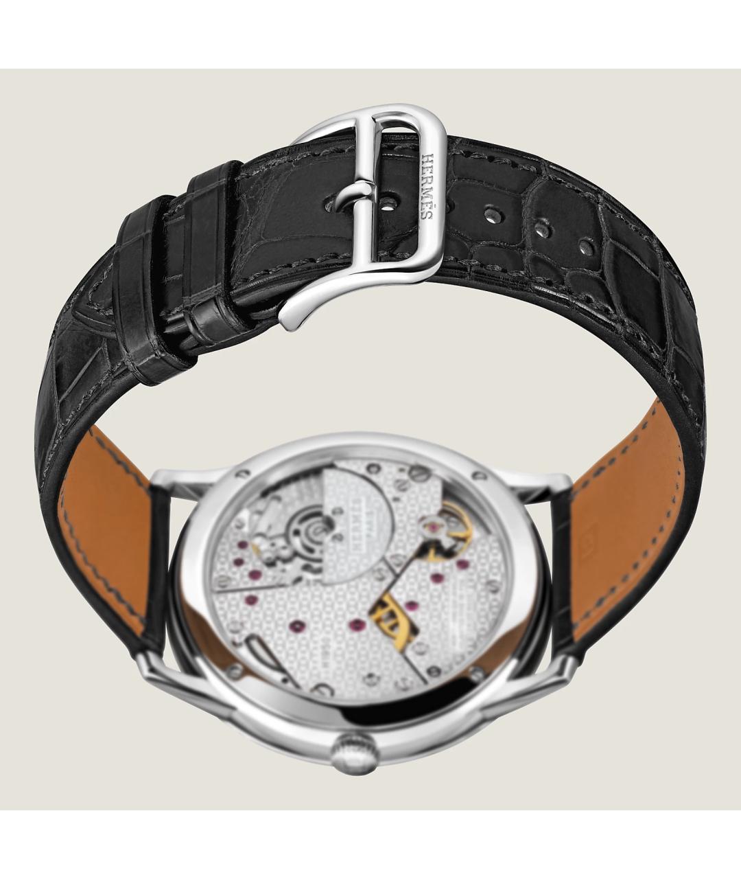 HERMES Серые стальные часы, фото 4