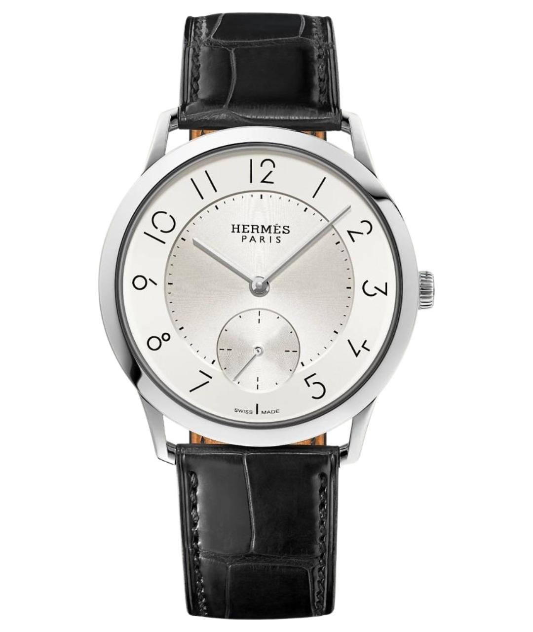 HERMES Серые стальные часы, фото 1