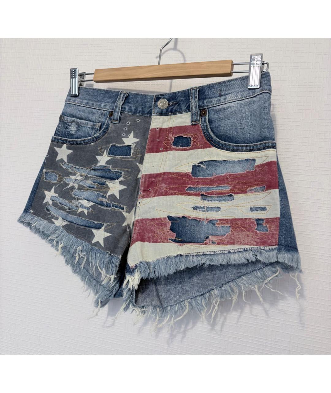 RALPH LAUREN Голубые хлопковые шорты, фото 8